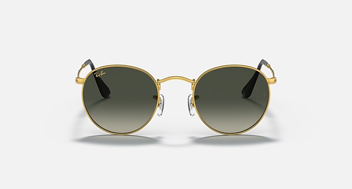 ROUND METAL @COLLECTION Sunglasses in Gold and Grey Gradient (50