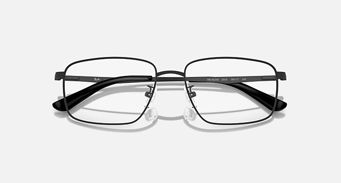 RB6524D OPTICS メガネ ブラック と クリア (56-17) - RB6524D