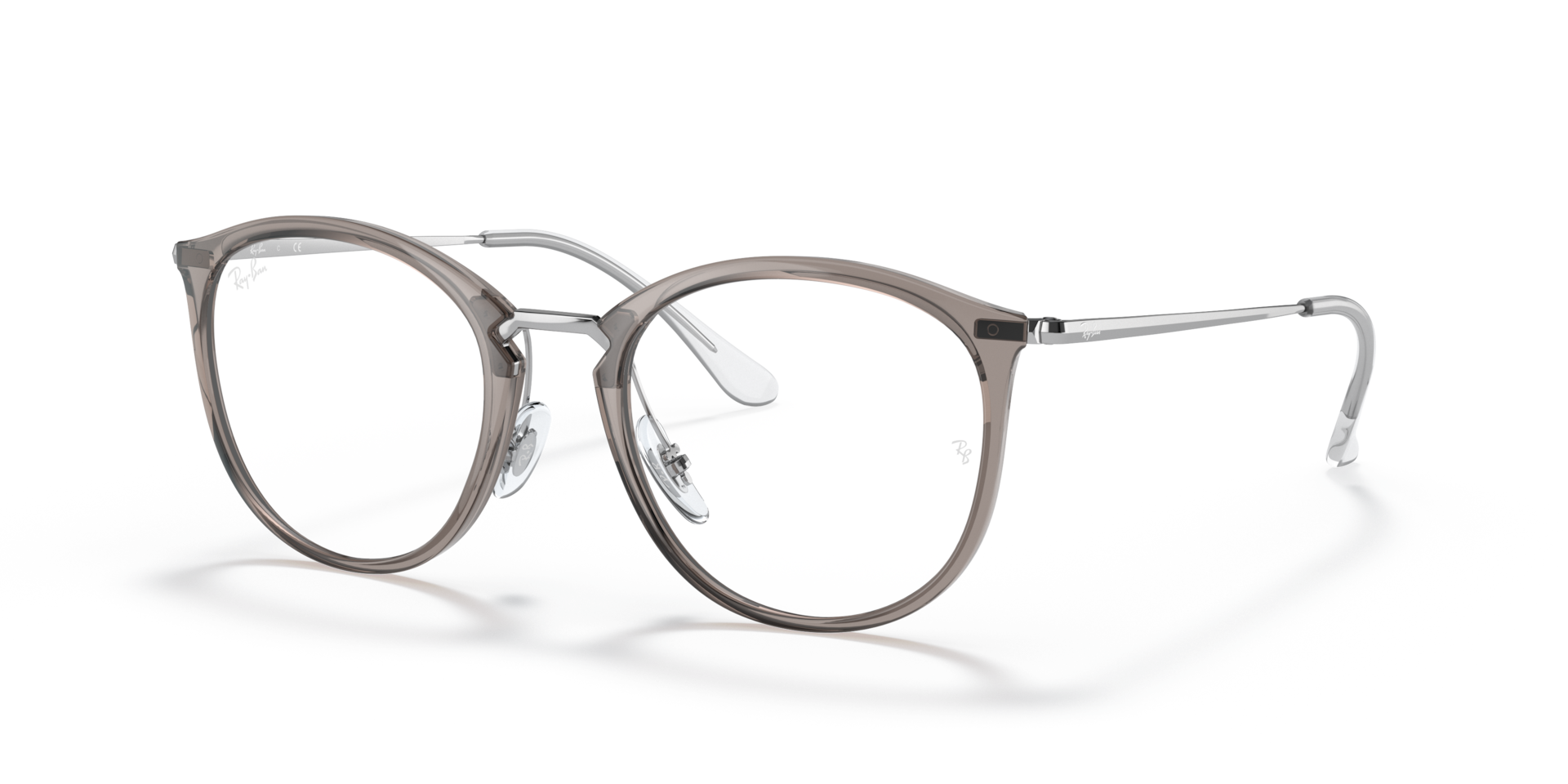 RB7140 OPTICS Polarized Eyeglasses with Transparent Grey and Clear