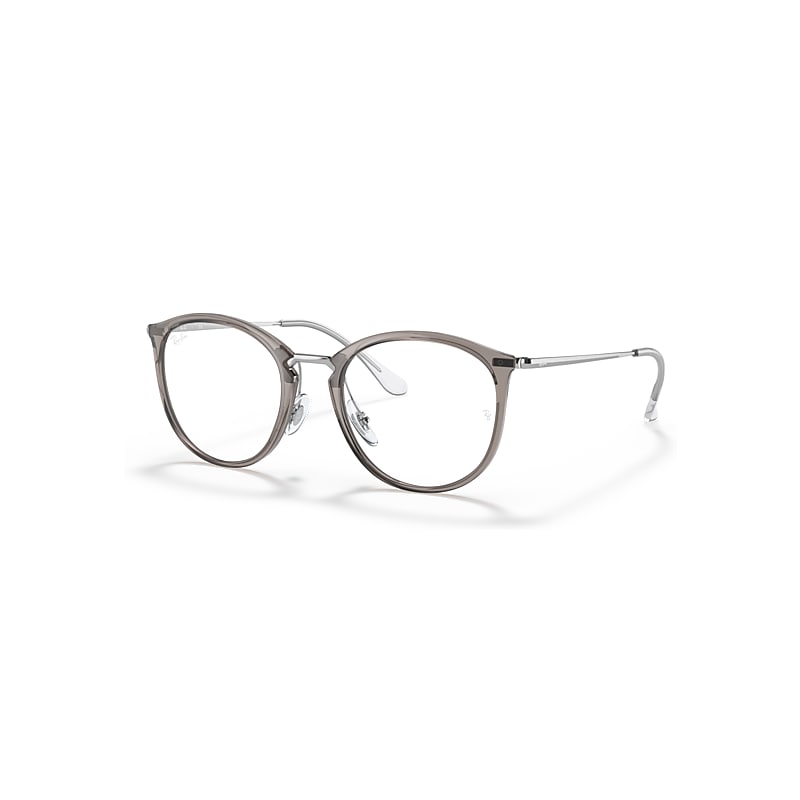Ray - Ban Women's Transparent Woman Rx7140 8125 Optical Frames Injected Grey Pantos Normal - Image 3