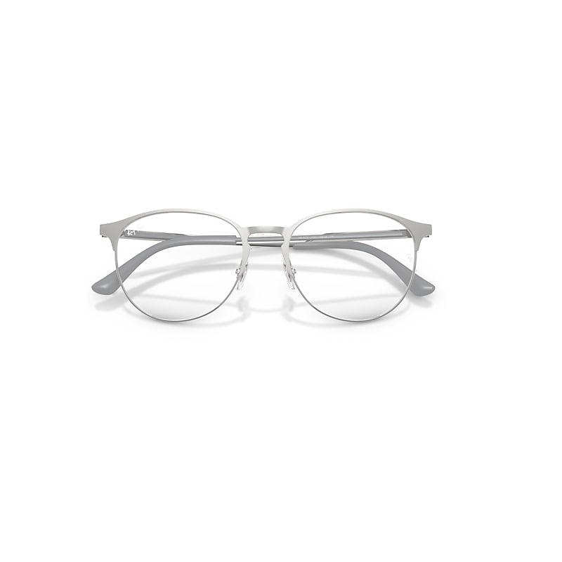 Ray-Ban Rb6375 Optics Eyeglasses Silver Frame Clear Lenses Polarized 51-18