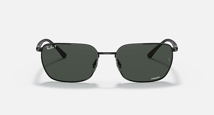 RB3684 POLARIZED+ LENSES Sunglasses in Black and Dark Grey