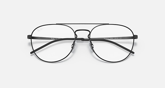 Ray-Ban メガネ ブラック 度あり ケース付き レイバン公式ストア】 Ray-Ban® RB6414 OPTICS メガネ | ブラック