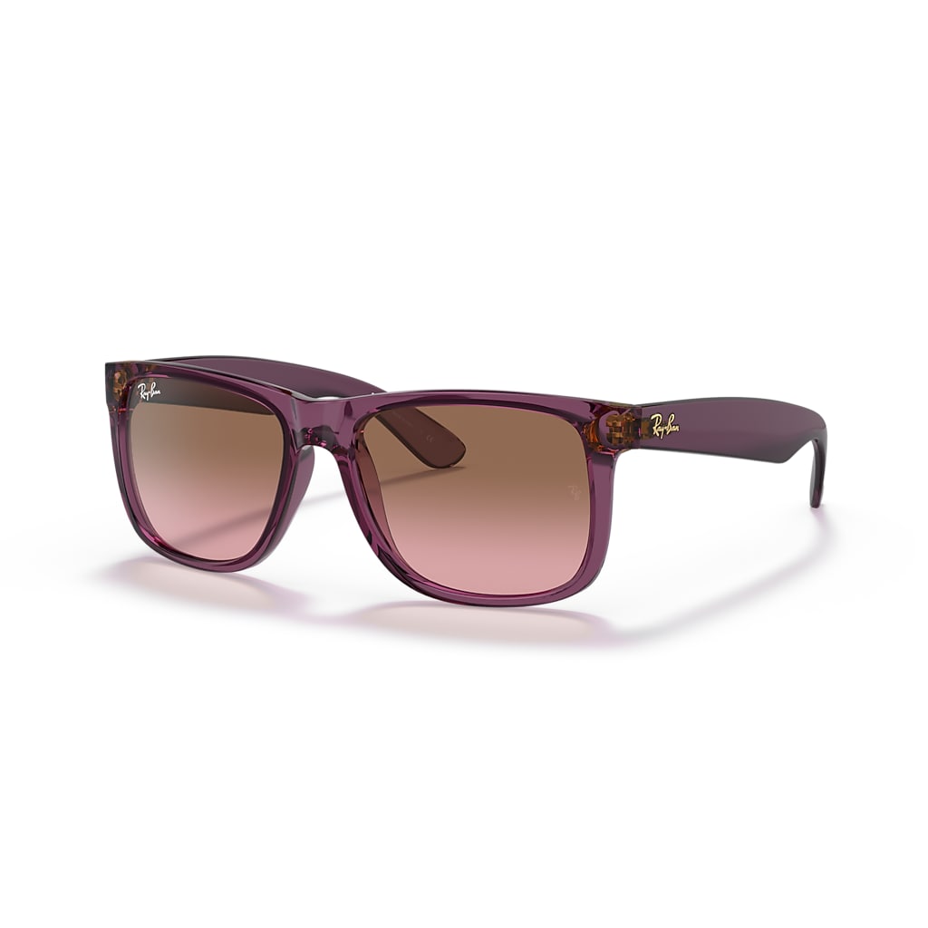 Óculos de Sol JUSTIN CLASSIC em Violeta transparente e Degradê
