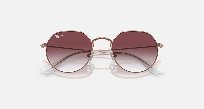 JACK KIDS Sunglasses in Rose Gold and Gradient Dark Violet (47-19