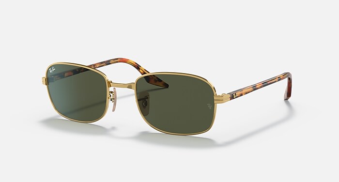 Ray-Ban レイバンサングラスRB3690 RB3690 サングラス アリスタゴールド と グリーン (54-21) - RB3690