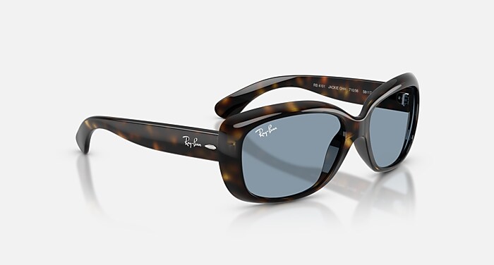 JACKIE OHH Sunglasses in Light Havana and Blue (58-17) - RB4101