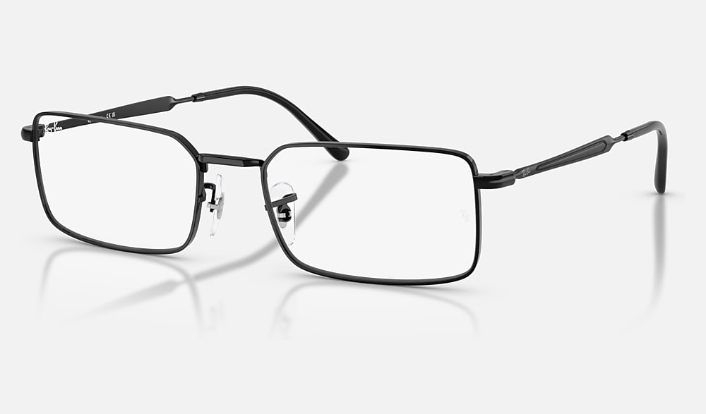 RB6557 OPTICS Eyeglasses with Black and Bio Demo Lens (56-19