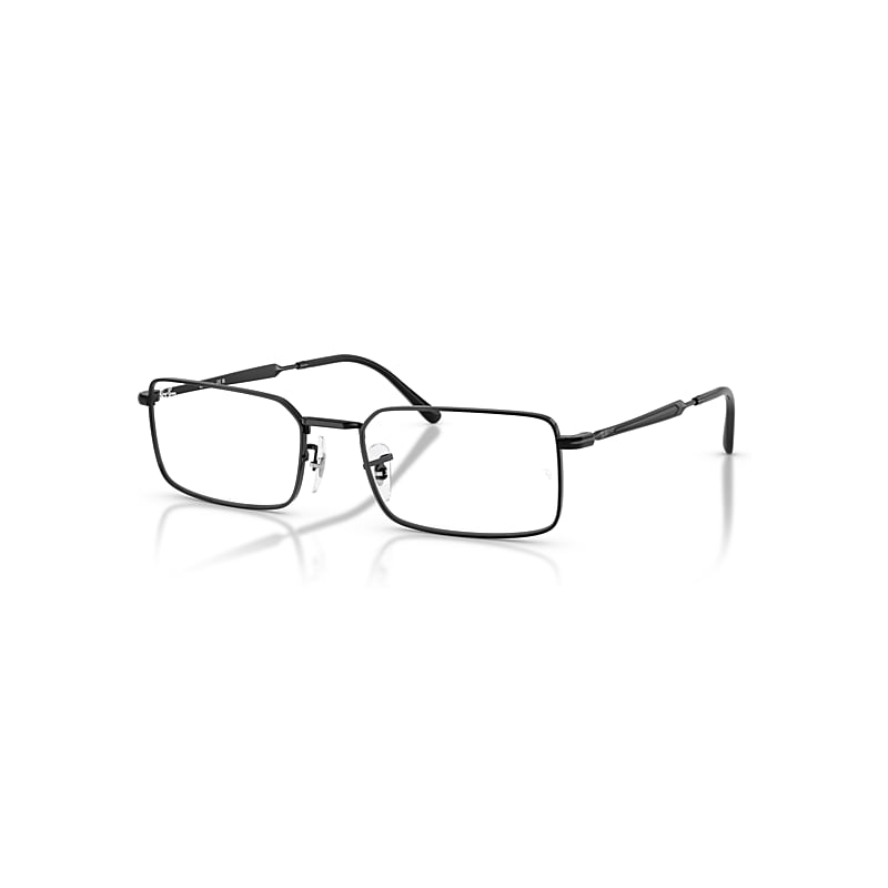 Ray-Ban Eyeglasses Unisex Rb6557 Optics - Black Frame Transparent Lenses Polarized 54-19