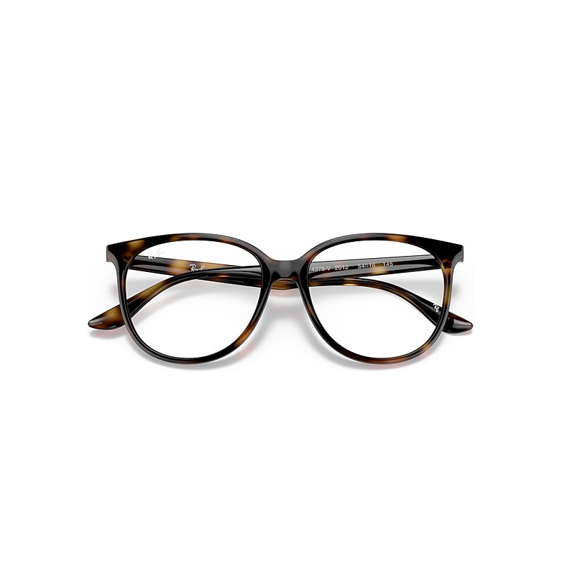 Ray-Ban Rb4378v Optics Optical Havana Frame Clear Lenses Polarized 52-16