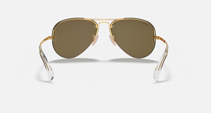 RB3449 Sunglasses in Arista Gold and Copper Mirror (59-14