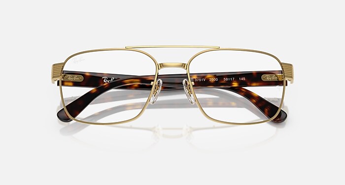 RB3751V OPTICS Eyeglasses with Arista Gold and Clear (58-17