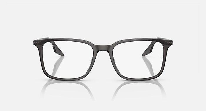 Rb5421 Optics Eyeglasses in Transparent Black Frame and Clear