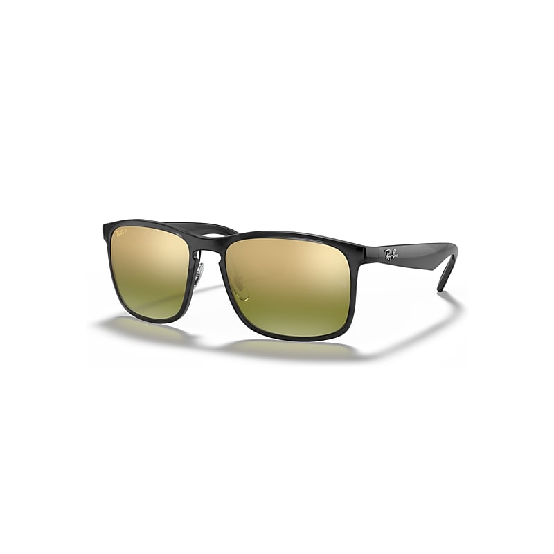 Ray - Ban Men's Green Man Rb4264 876/6O Sunglasses Injected Grey Squared Polarized - Image 6