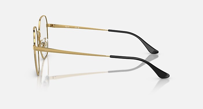 RB6482 OPTICS Eyeglasses with Black On Gold and Clear (55-20