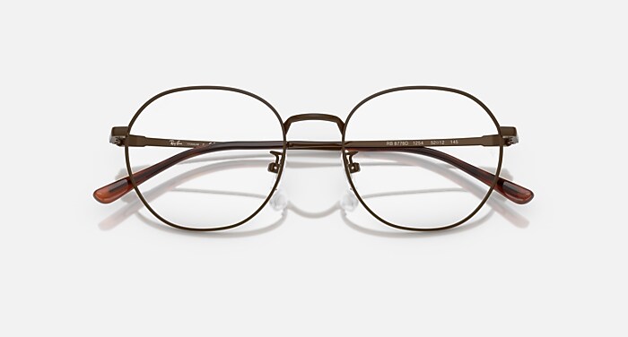 RB8778D TITANIUM OPTICS Eyeglasses with Brown and Clear (52-19