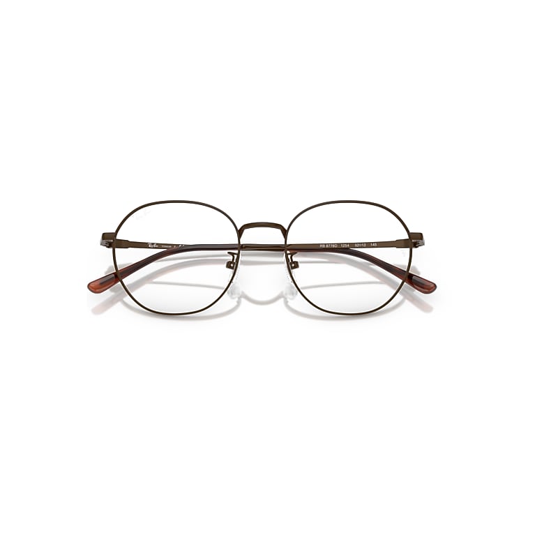 Ray-Ban Rb8778d Titanium Optics Optical Brown Frame Clear Lenses Polarized 52-19