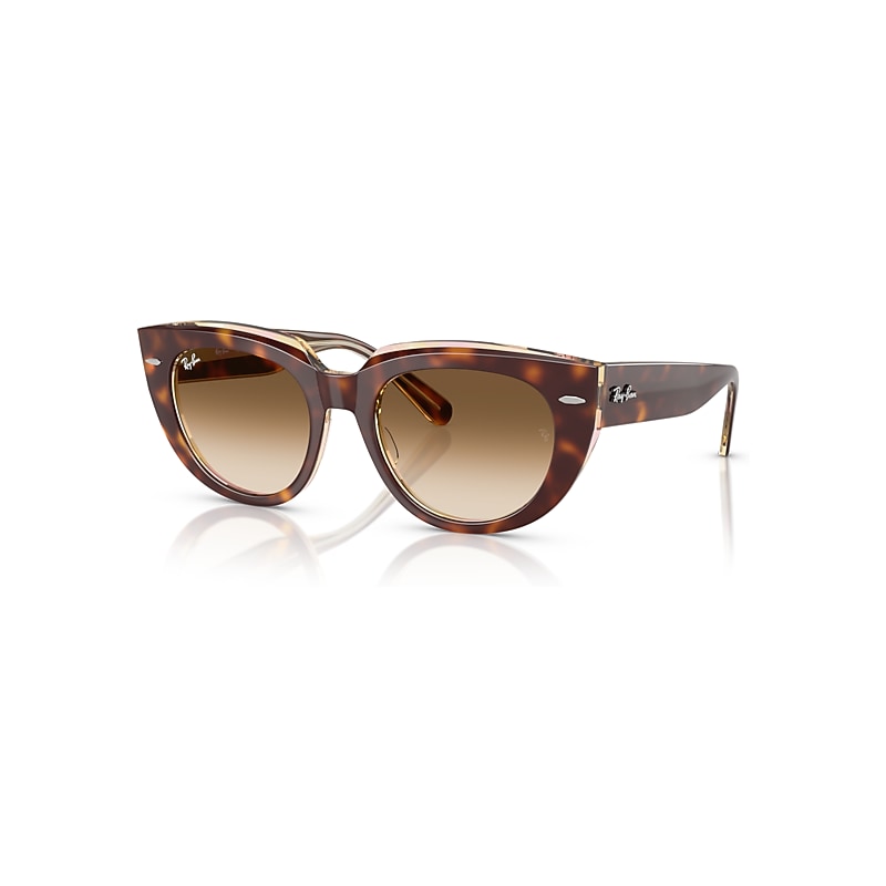 Ray-Ban Sunglasses Women's Doreen - Light Havana On Transparent  Frame Brown Lenses 52-20, RB2286
