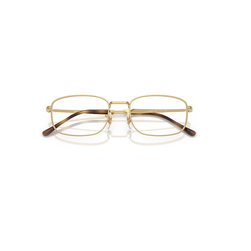 Ray-Ban Rb6533 Optics Optical Arista Gold Frame Clear Lenses Polarized 52-19