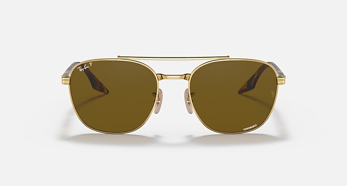 RB3688 POLARIZED+ LENSES Sunglasses in Arista Gold and Brown
