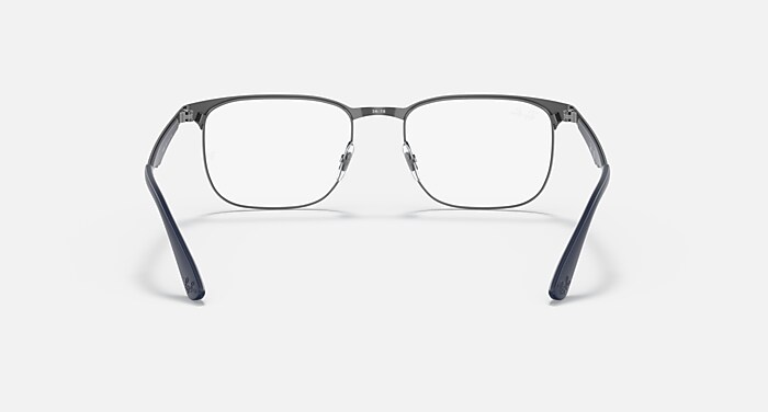 レイバン　Ray Ban RB6363 OPTICS メガネ ガンメタル上にブルー と クリア (54-18