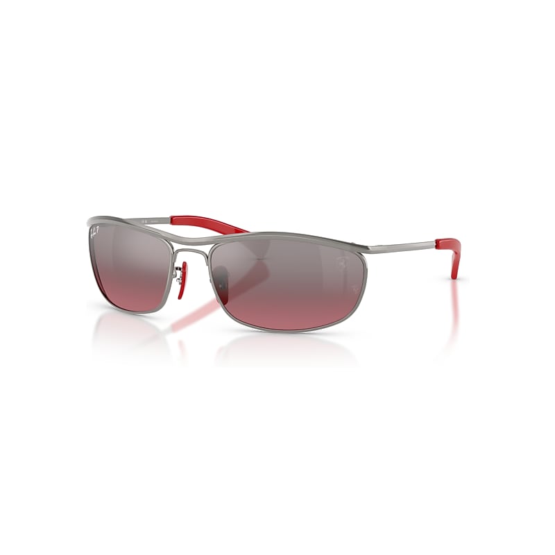 Ray-Ban Sunglasses   Scuderia Ferrari Collection Polarized+ Lenses - Gunmetal Frame Violet Lenses Polarized 62-18, RB3819M