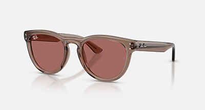 RB2237 Sunglasses in Transparent Pink and Clear Gradient Dark