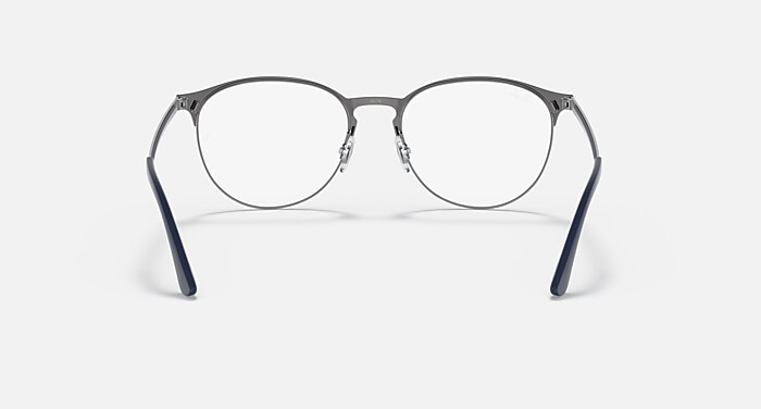 RB6375 OPTICS Polarized Eyeglasses with Gunmetal and Clear (51-18