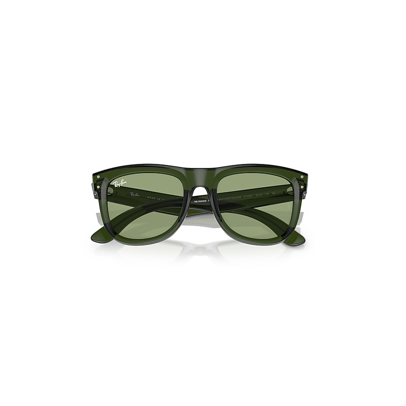 Ray-Ban Wayfarer Reverse Limited Sunglasses Transparent Green Frame Green Lenses 50-22