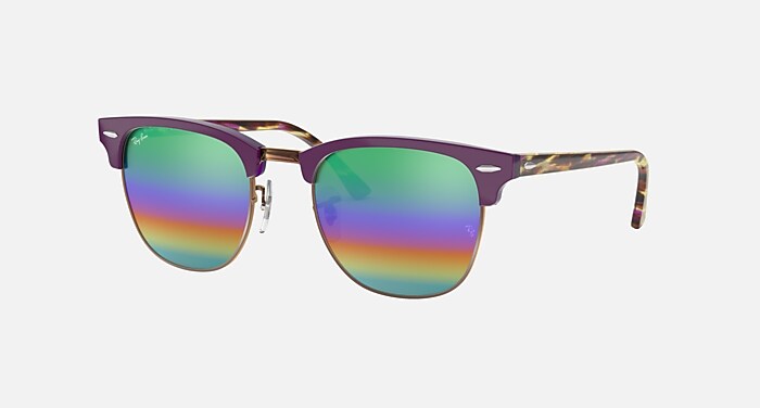CLUBMASTER MINERAL FLASH LENSES Sunglasses in Bronze and Green