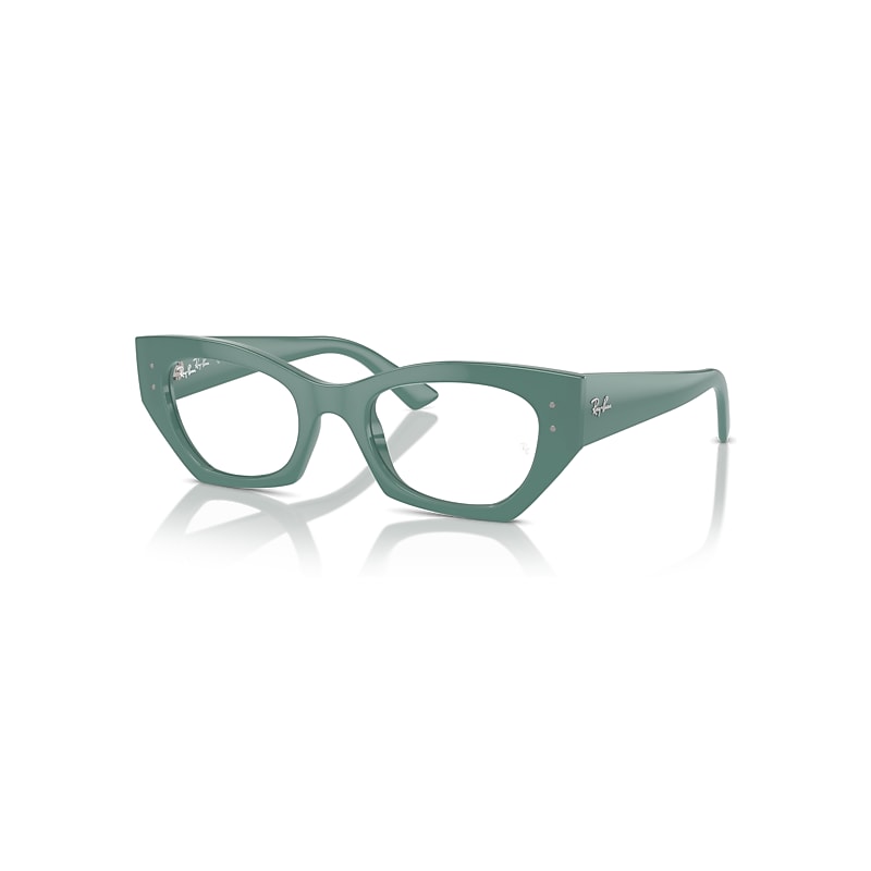 Ray-Ban Zena Optics Bio-based - Monture Vert Algue Verres Incolore 52-22 polarisés