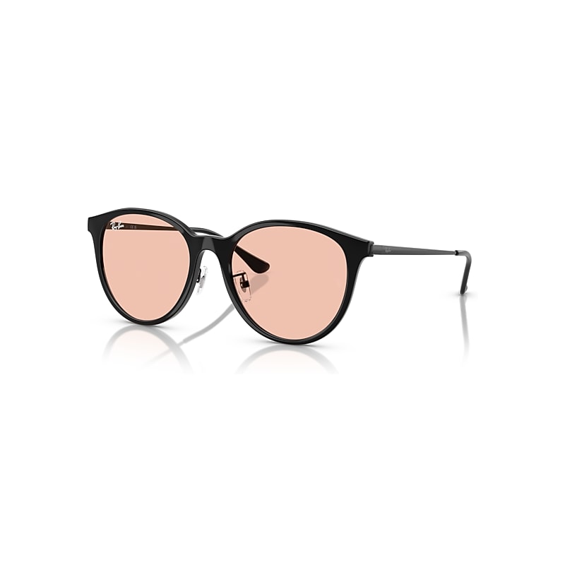 Ray - Ban Unisex Black/Pink Rb4334d 601/5 Sunglasses Injected Squared Normal - Image 3