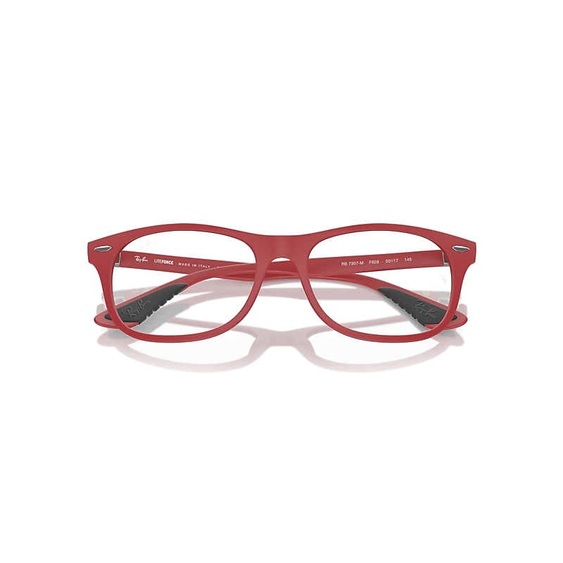 Ray-Ban Eyeglasses Red Frame Lenses Polarized 55-17