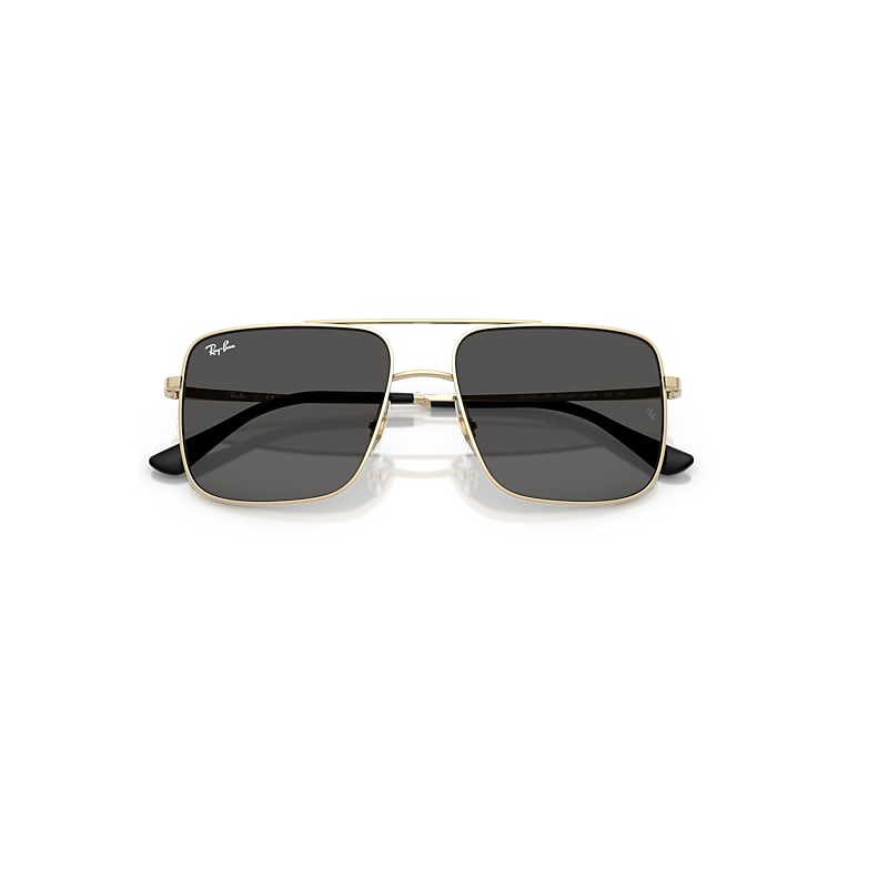 Ray-Ban Ari Bio-based Sunglasses Pale Gold Frame Grey Lenses 54-16