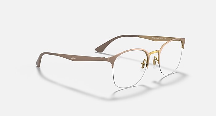 RB6422 OPTICS Polarized Eyeglasses with Beige and Clear (49-19