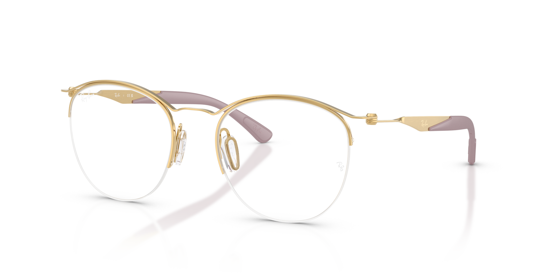 RB7553 OPTICS Eyeglasses with Arista Gold and Clear (52-20