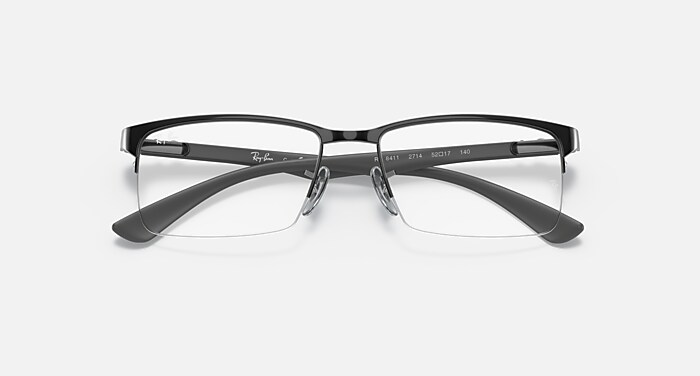 RB8411 Eyeglasses with Gunmetal and Clear (56-17) - RB8411 | Ray