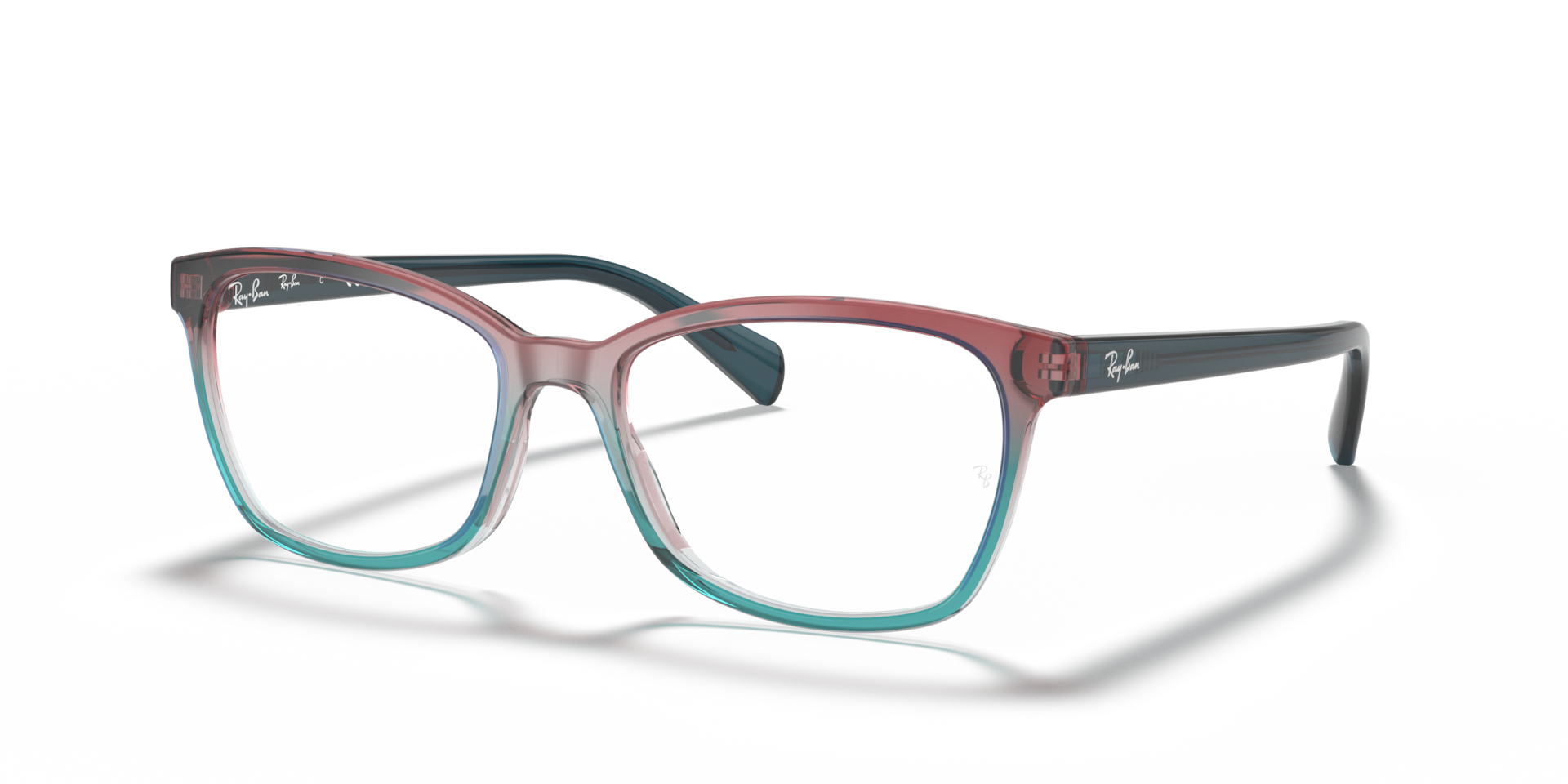 RB5362 OPTICS Eyeglasses with Burgundy White & Blue Frame - RB5362