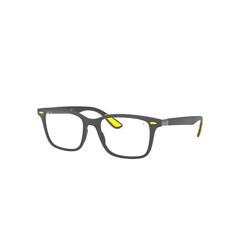 Ray-Ban Eyeglasses   Scuderia Ferrari Collection - Grey Frame Clear Lenses Polarized 53-18, RB7144M