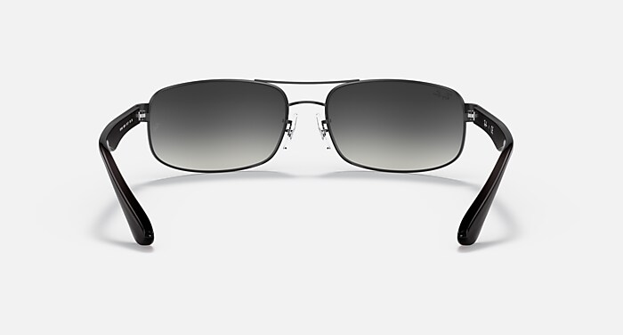 RB3445 Sunglasses in Black and Grey Gradient (61-17) - RB3445