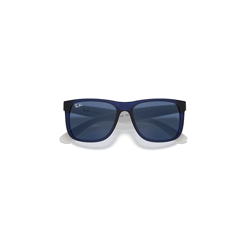 Ray-Ban Justin Color Mix Sunglasses Transparent Blue Frame Blue Lenses 54-16