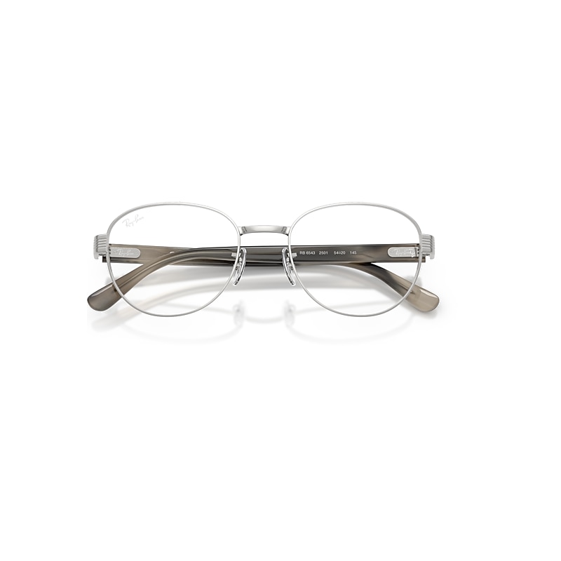 RB6543 OPTICS Eyeglasses with Silver and Clear (54-20) - RB6543