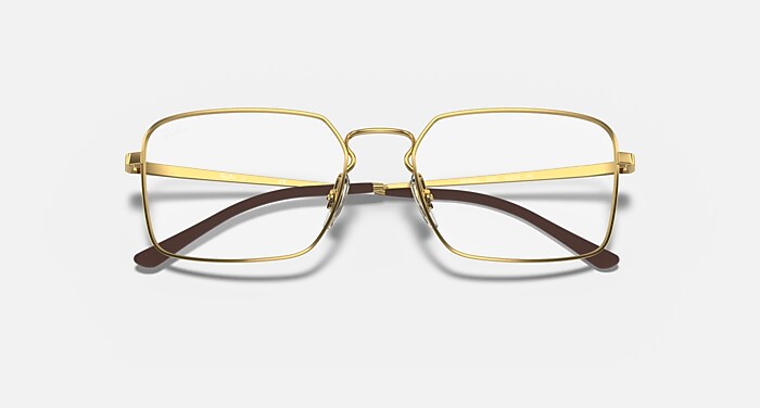 RB6440 OPTICS Polarized Eyeglasses with Arista Gold and Clear (53