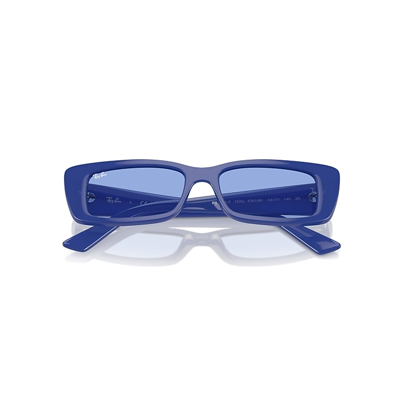 Ray-Ban Teru Bio-based Sunglasses Electric Blue Frame Blue Lenses 54-17