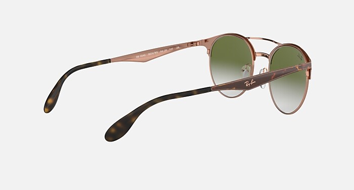 RB3545 Sunglasses in Tortoise and Green Gradient Mirror (51-20