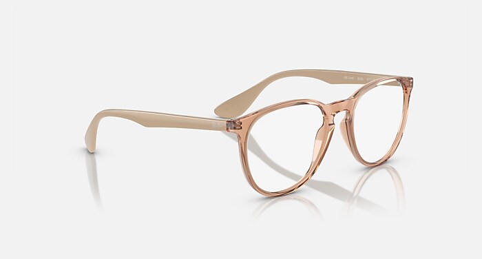 ERIKA OPTICS Eyeglasses with Transparent Brown Frame - RB7046