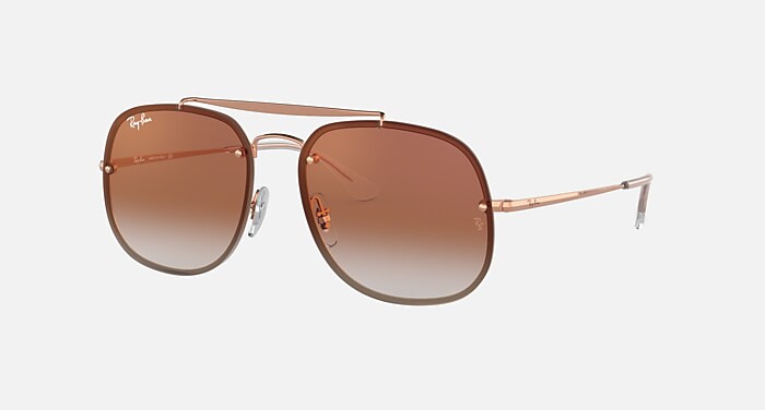 BLAZE GENERAL Sunglasses in Bronze-Copper and Red Gradient Mirror