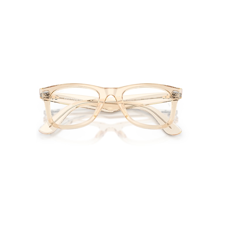 Ray-Ban Wayfarer Ease Optics Optical Transparent Nude Frame Transparent Lenses Polarized 50-22