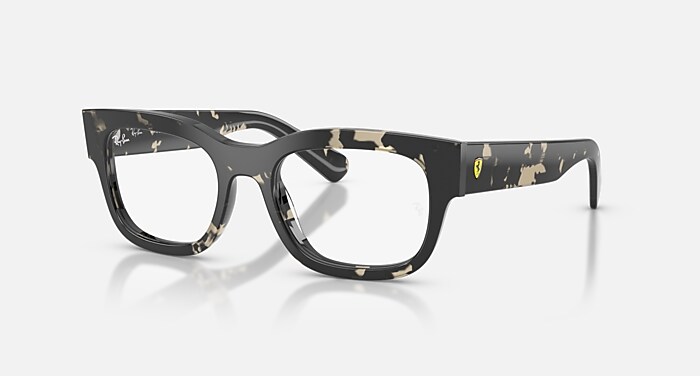 SHEA OPTICS BIO-BASED メガネ ブラック と クリア (51-18) - RB7258F