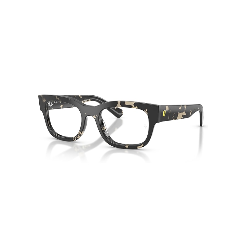 Ray-Ban Eyeglasses   Optics Scuderia Ferrari Collection - Havana Grey Frame Clear Lenses Polarized 51-19, RB5528M